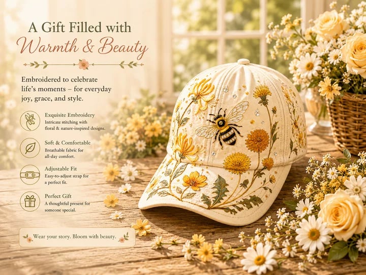 [Copy]🔥Last Day 49% OFF 🌸🌿 Garden Morning Cap (✨2026 Limited Edition)