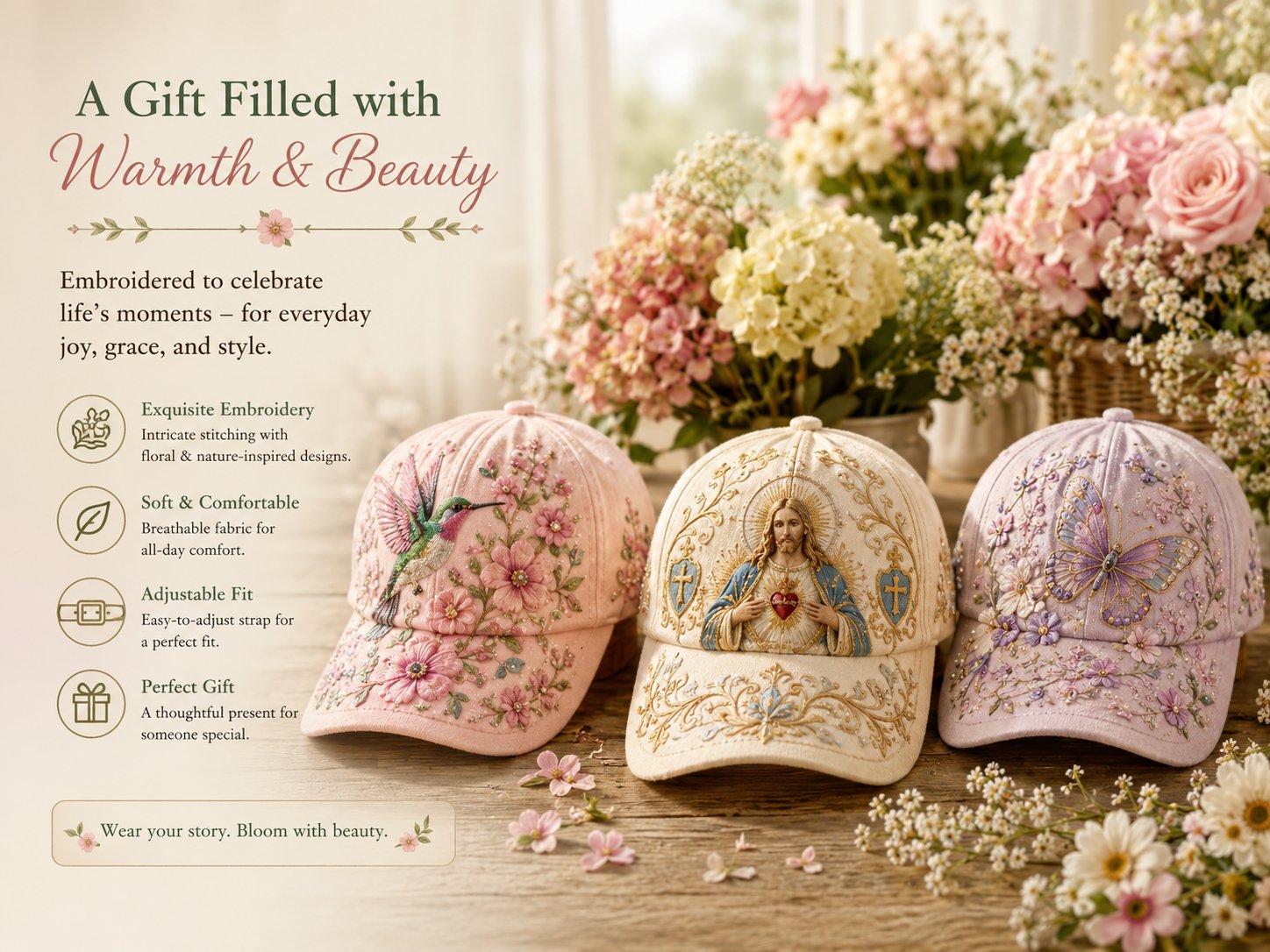 [Copy]🔥Last Day 49% OFF 🌸🌿 Garden Morning Cap (✨2026 Limited Edition)