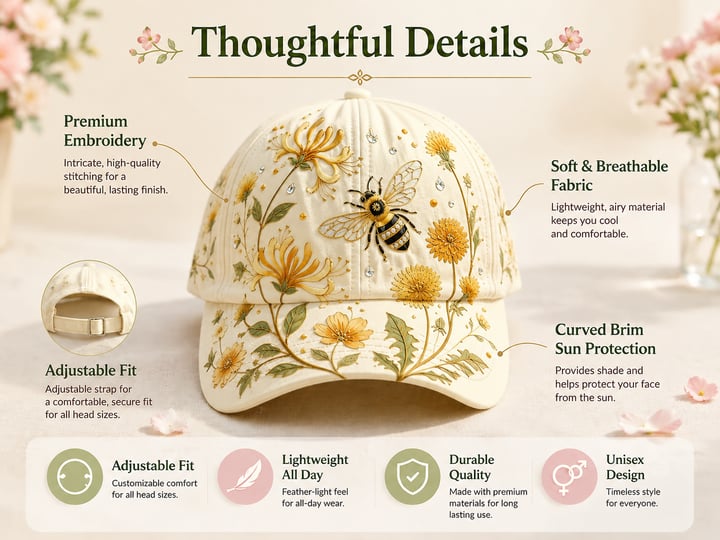 [Copy]🔥Last Day 49% OFF 🌸🌿 Garden Morning Cap (✨2026 Limited Edition)
