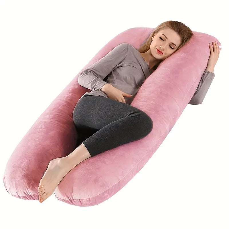 wndys shaped extra large pregnancy adult body maternity sleep pillow removable cover adjustable firmness ergonomic support for back hips legs belly abdomen ideal for side sleepers mother s day gift _ temu Temu