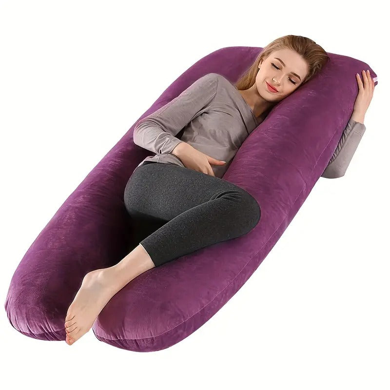 wndys shaped extra large pregnancy adult body maternity sleep pillow removable cover adjustable firmness ergonomic support for back hips legs belly abdomen ideal for side sleepers mother s day gift _ temu Temu